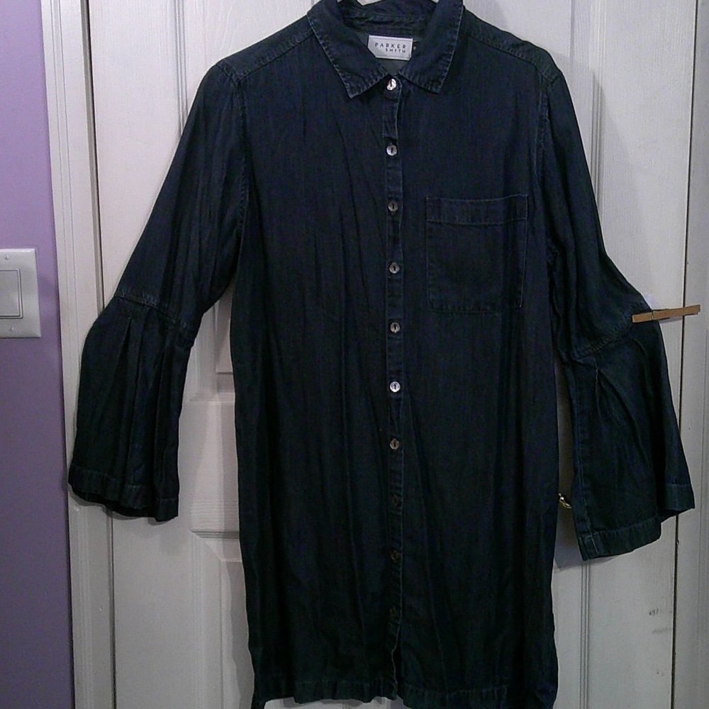 Parker Smith Jean Shirt Dress  sz MED.